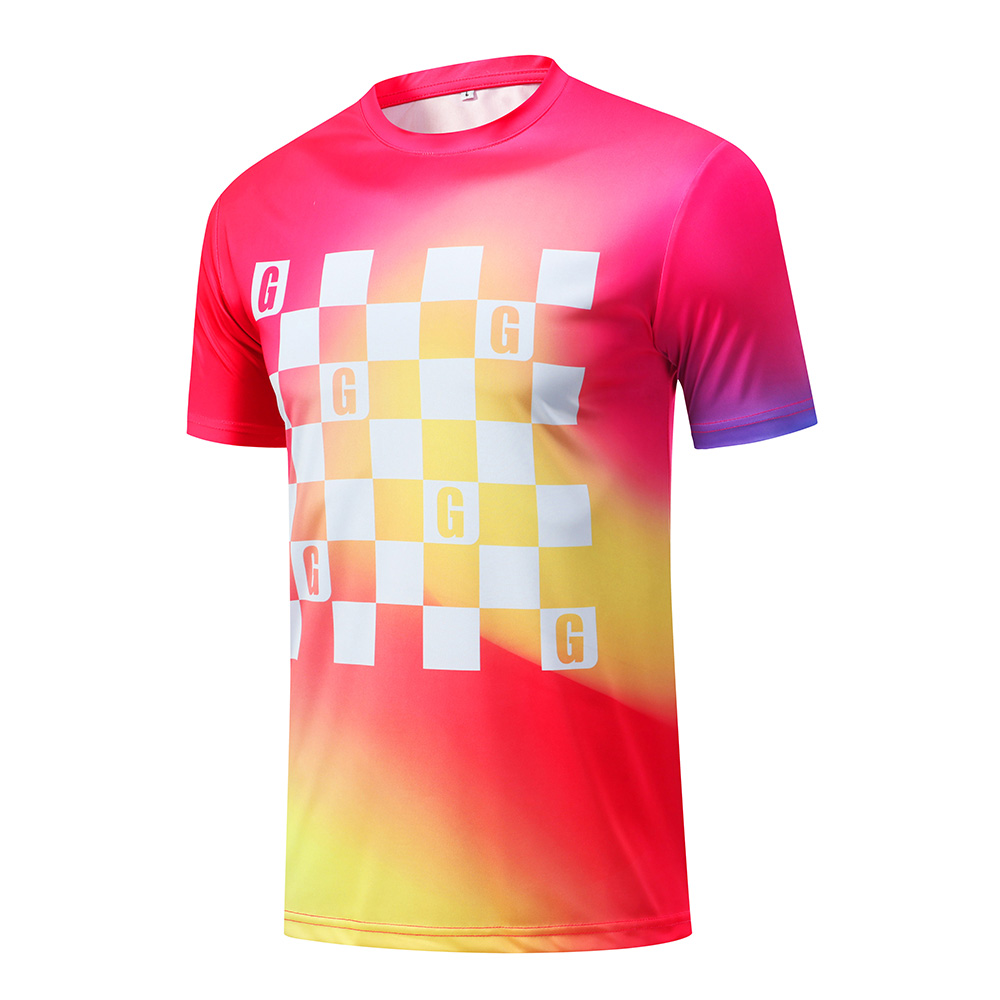 Round Neck 150G Double-Sided Moisture Wicking-Pink-02